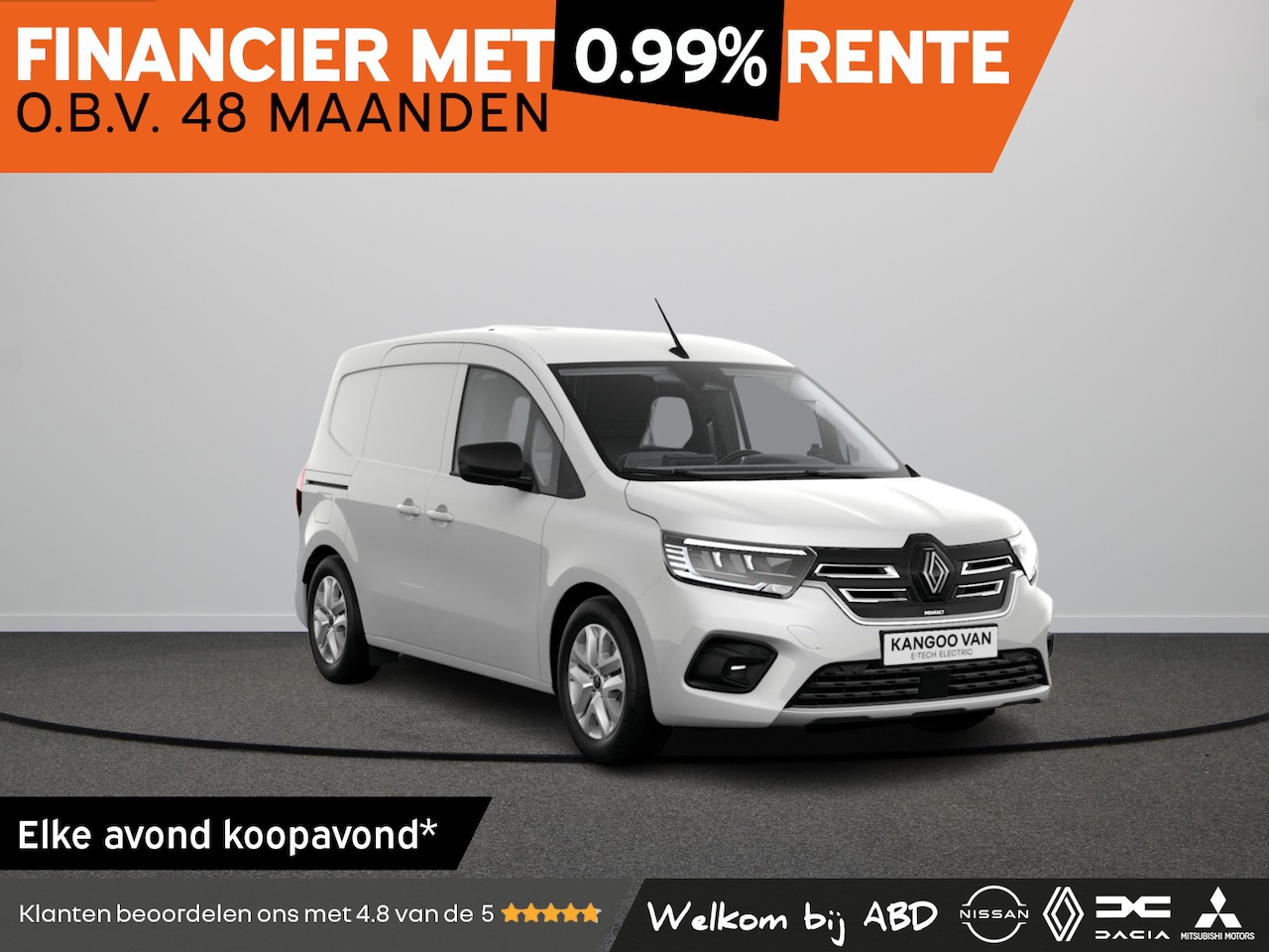 Renault Kangoo - Extra 44 kWh | Achteruitrijcamera | Adaptive cruise control met instelbare snelheidsbegren - AutoWereld.nl