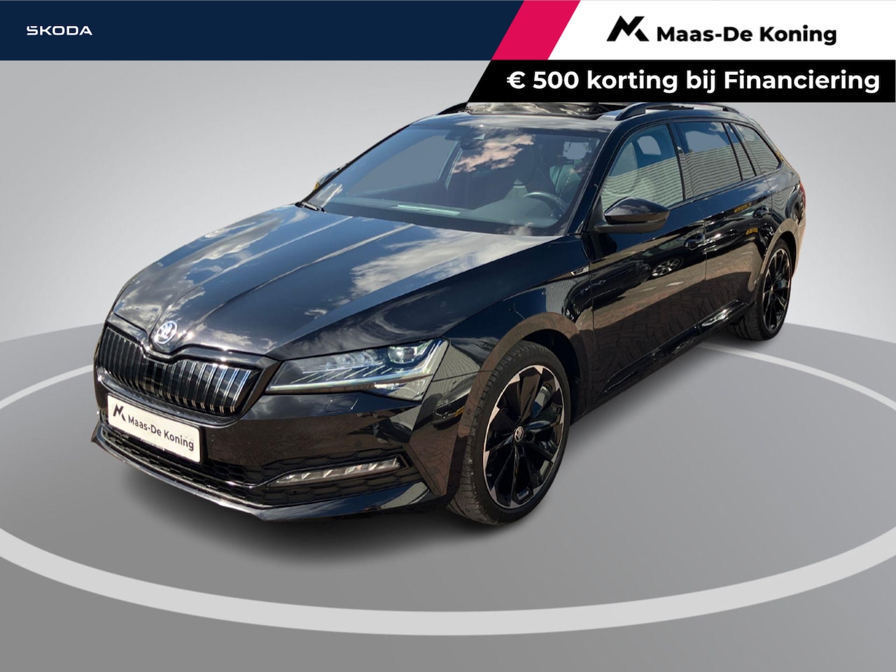 Skoda Superb Combi - 1.4TSI 180KW/245PK Sportline Business Panoramadak · Trekhaak · 360°Camera + Parkeersensore - AutoWereld.nl