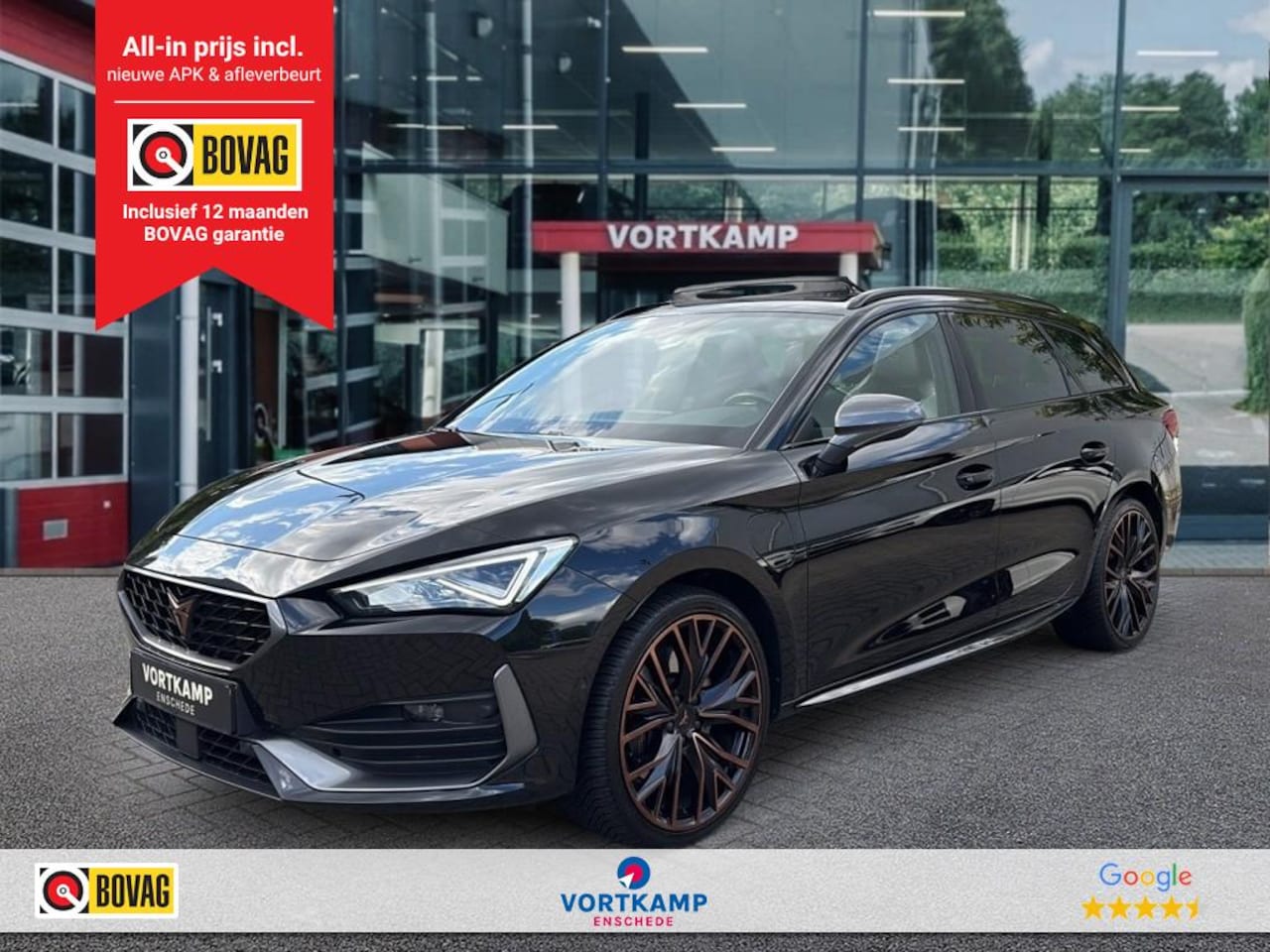 CUPRA Leon Sportstourer - 1.4 TSI eHYBRID VZ LEDER/PANO-DAK/CAMERA/ELEK-KLEP/ACC/MEM/STOELVERW - AutoWereld.nl