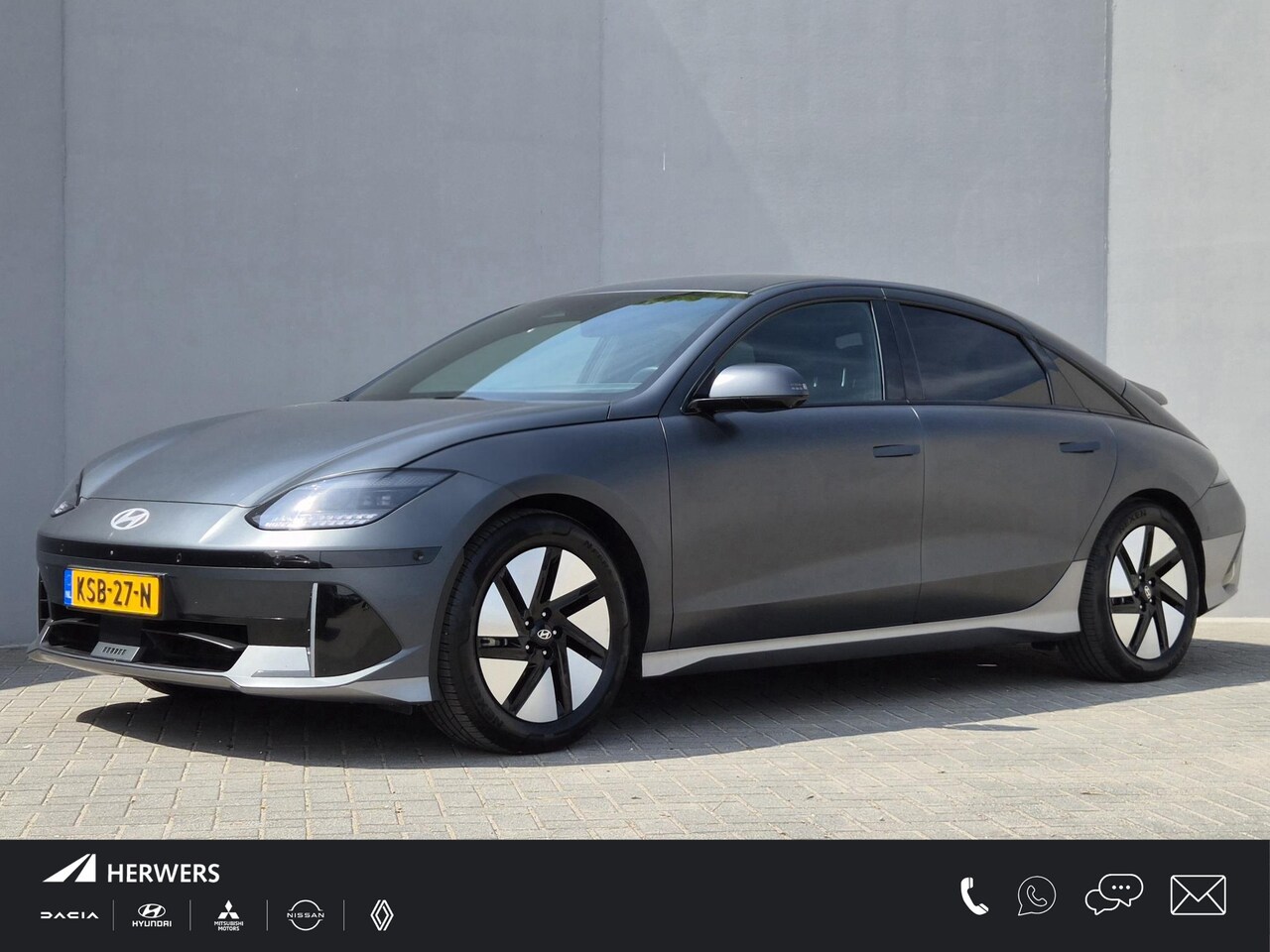 Hyundai IONIQ 6 - Connect 77.4 kWh / SOH 100% / Dealer onderhouden / Fabrieksgarantie tot 05-2028 / CCS snel - AutoWereld.nl