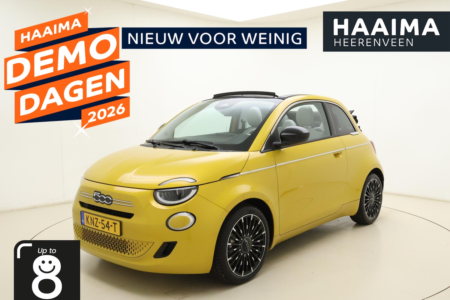 Fiat 500 - 1.0 Hybrid La Prima Cabrio | DEMO | Navigatie | JBL Audio | Achteruitrijcamera | Climate c - AutoWereld.nl