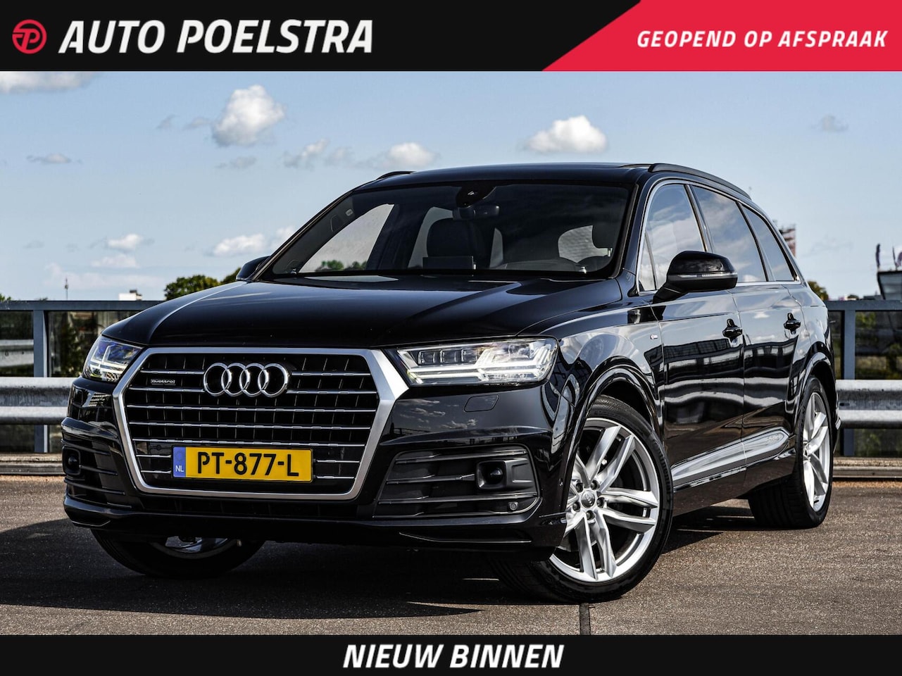 Audi Q7 - 3.0 TFSI quattro S-Line 7p Panoramadak B&O Advanced Nachtzicht Luchtvering Leder ACC HUD V - AutoWereld.nl