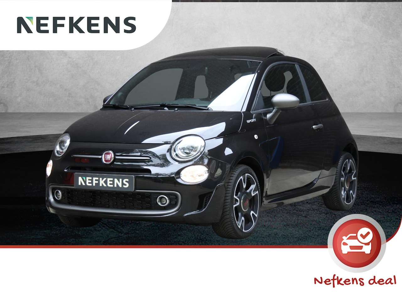 Fiat 500 - Sport 70pk Hybrid | Schuif-/Kanteldak | Apple Carplay/Android Auto | 16" Lichtmetalen Velg - AutoWereld.nl