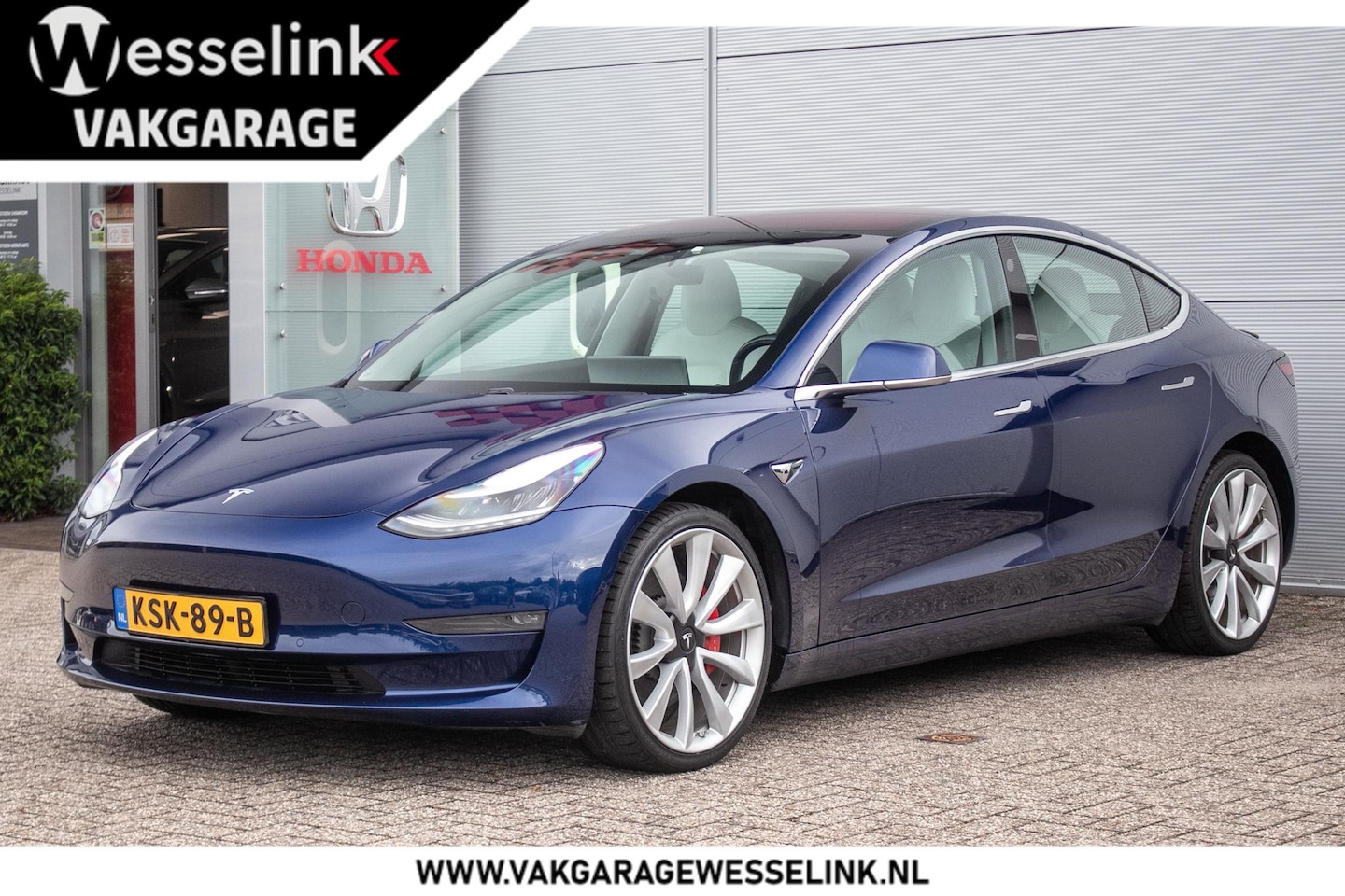 Tesla Model 3 - Performance AWD 75 kWh - Stoel/achterb. verw. | Wit Leder | Panoramadak - AutoWereld.nl