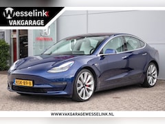 Tesla Model 3 - Performance AWD 75 kWh - Stoel/achterb. verw. | Wit Leder | Panoramadak