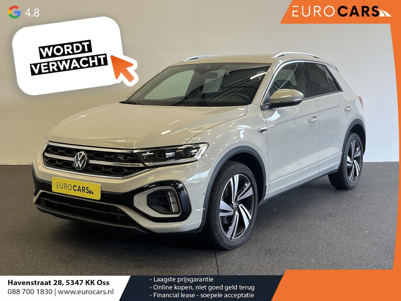 Volkswagen T-Roc - 1.5 TSI 150pk DSG R-Line Camera Navigatie Apple Carplay/Android Auto Climate Control Elect - AutoWereld.nl