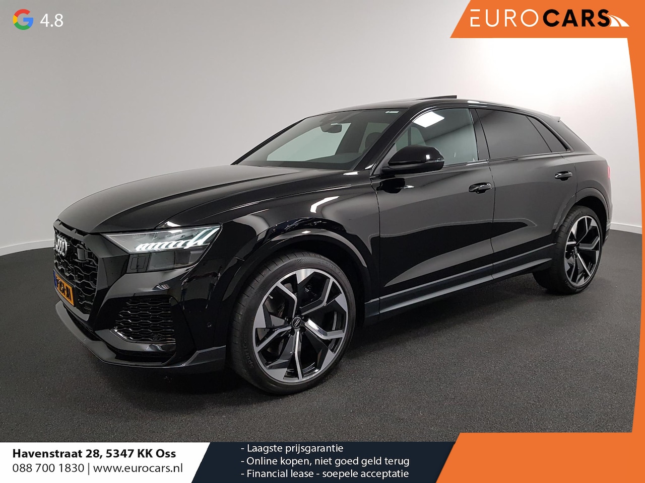 Audi Q8 - 4.0 TFSI RS Q8 Quattro 600pk! Panorama dak Navigatie Electrische achterklep Led Camera Cli - AutoWereld.nl