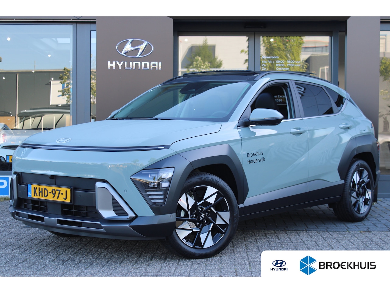 Hyundai Kona - 1.6 GDI HEV Premium Sky | Achteruitrijcamera | Afneembare Trekhaak | Apple Carplay/Android - AutoWereld.nl