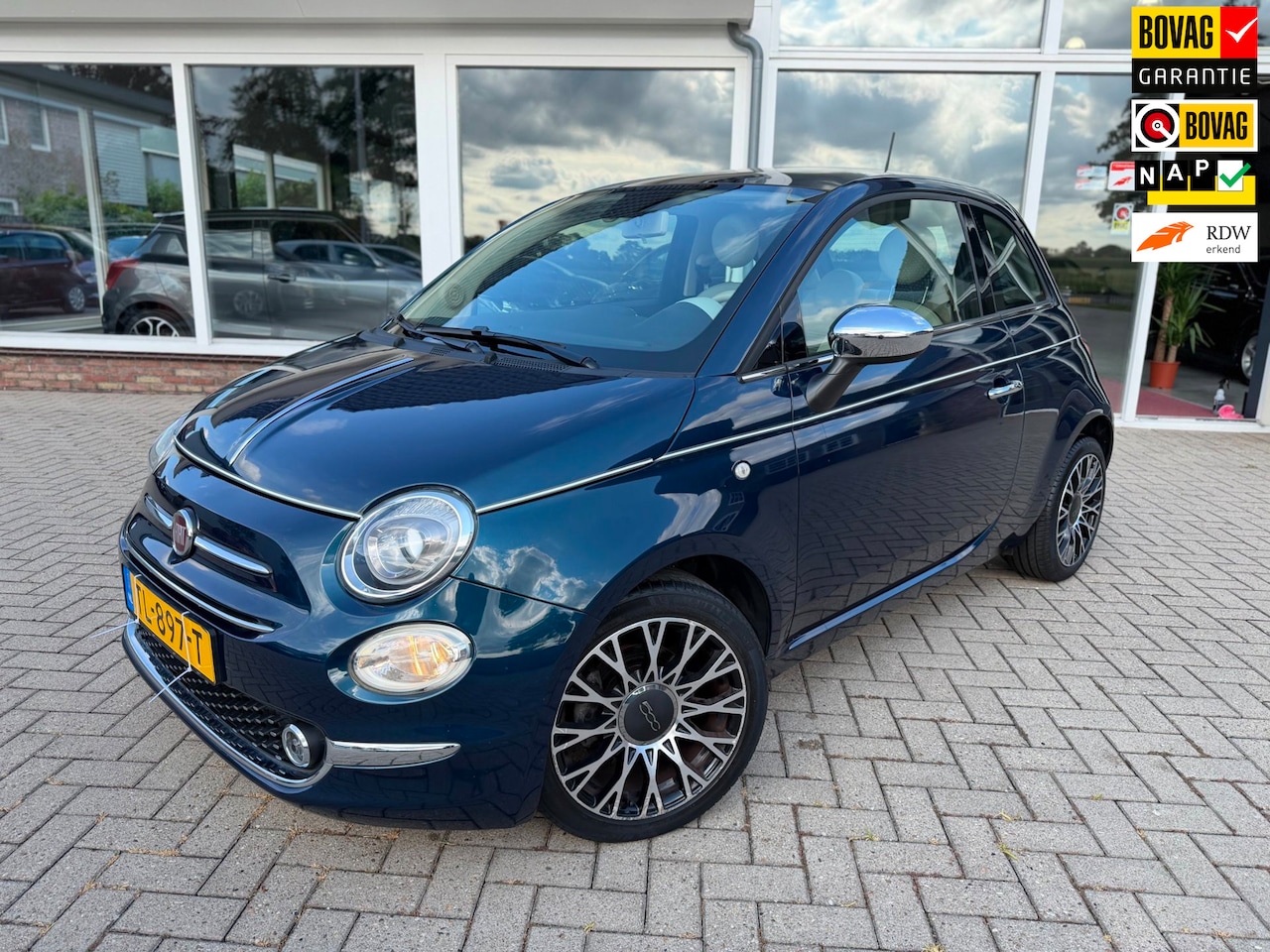 Fiat 500 - 0.9 TwinAir Turbo Collezione/ Carplay/ 1e Eigenaar/ Airco/ Navi/ Cruise - AutoWereld.nl