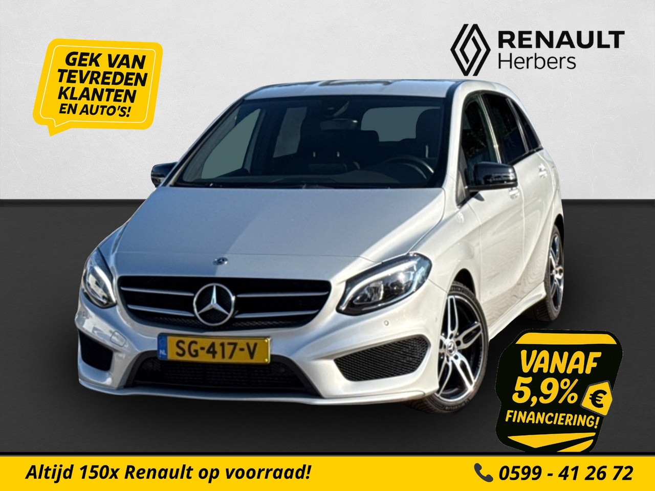 Mercedes-Benz B-klasse - 180 Ambition AMG Line / NAVI / ALL SEASON / CAMERA / STOELVERWARMING - AutoWereld.nl
