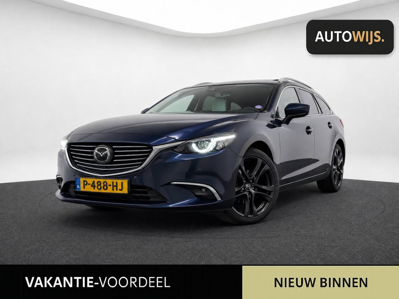 Mazda 6 Sportbreak - 2.5 SkyActiv-G 192 GT-M|BOSE|LEDER|CAMERA|PANO|KEYLESS| - AutoWereld.nl