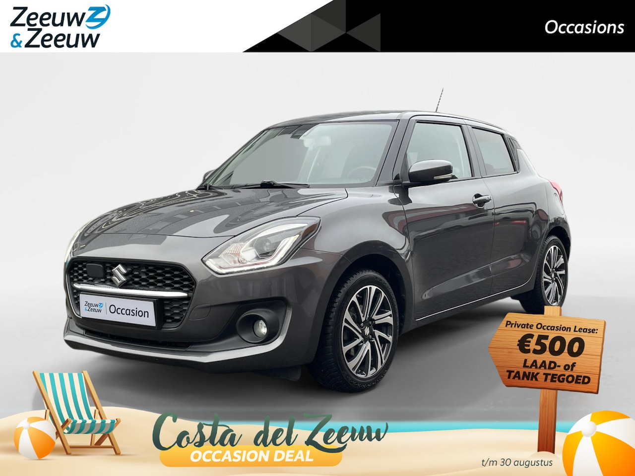 Suzuki Swift - 1.2 Style Smart Hybrid | Navigatie| Climate Control| Stoel verwarming| Camera| Parkeersens - AutoWereld.nl