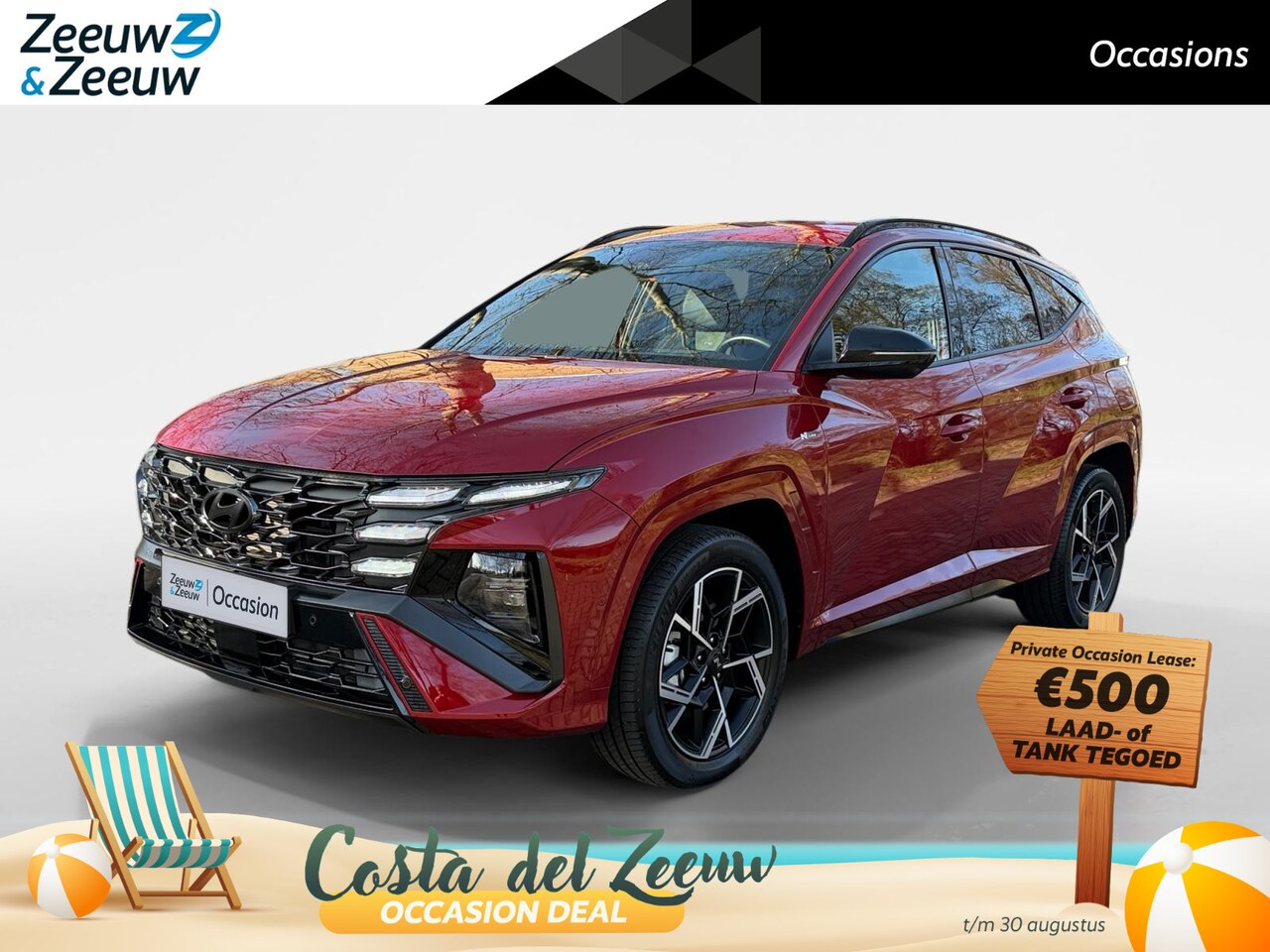 Hyundai Tucson - 1.6 T-GDI HEV N Line | Navigatie| Draadloze telefoon lader| Lichtmetalen velgen| Stoel ver - AutoWereld.nl