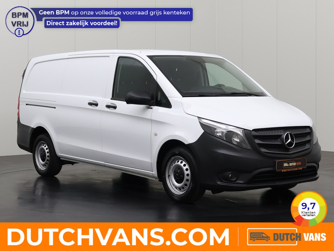 Mercedes-Benz Vito - 114CDi Lang Achterdeuren | Navigatie | Camera | Airco | Cruise | 3-Zits - AutoWereld.nl