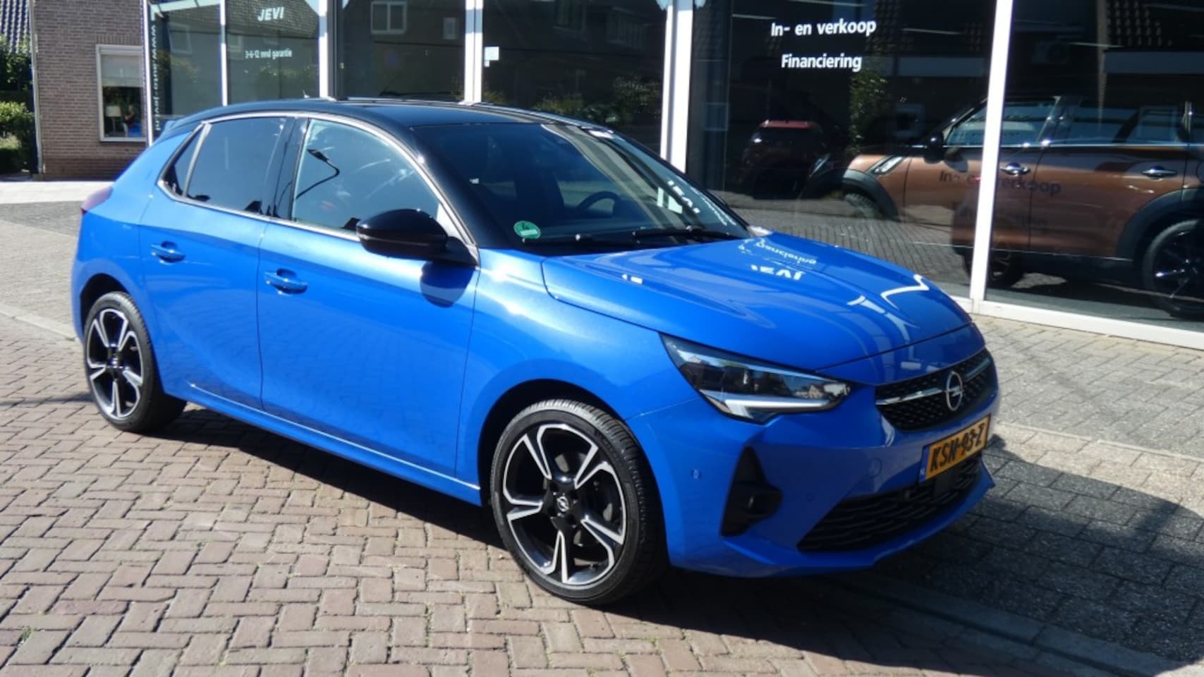 Opel Corsa - 1.2 TURBO/GS-LINE / NAVI  * A.C * CRUISE * 17L.M.V * 1/2 LEDER * P.D.C v+a * - AutoWereld.nl