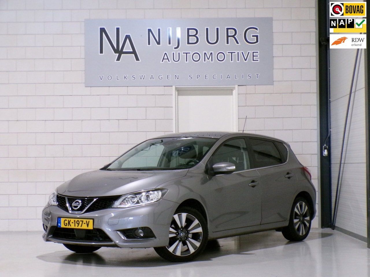 Nissan Pulsar - 1.2 DIG-T Tekna "Origineel NL!" Apple-Carplay Trekhaak Stoelverwarming Camera Leer Cruise- - AutoWereld.nl