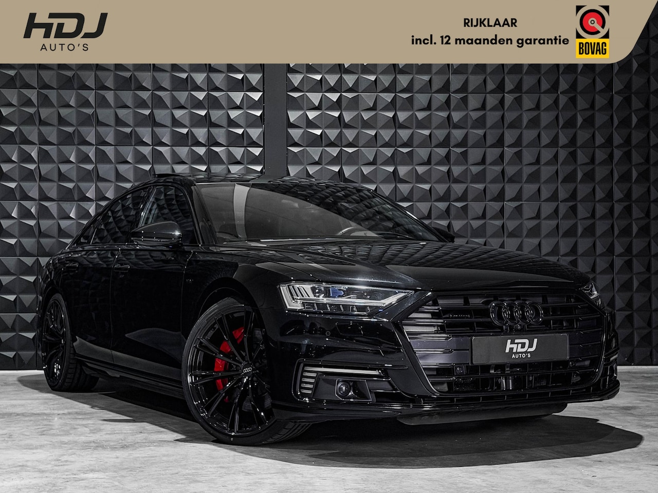 Audi A8 - 60 TFSI e quattro All Black | 22" | Pano | Laser | Servo | HUD | Topv | B&O | Assistente + - AutoWereld.nl