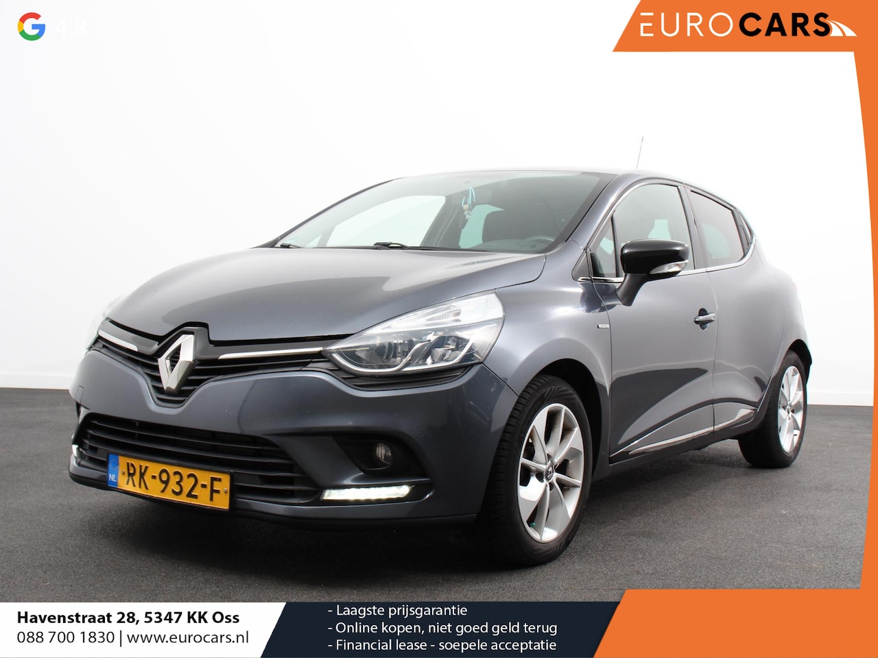 Renault Clio - 0.9 TCe Limited Handel/Export! Airco Cruise control Navigatie Parkeersensoren achter Trekh - AutoWereld.nl