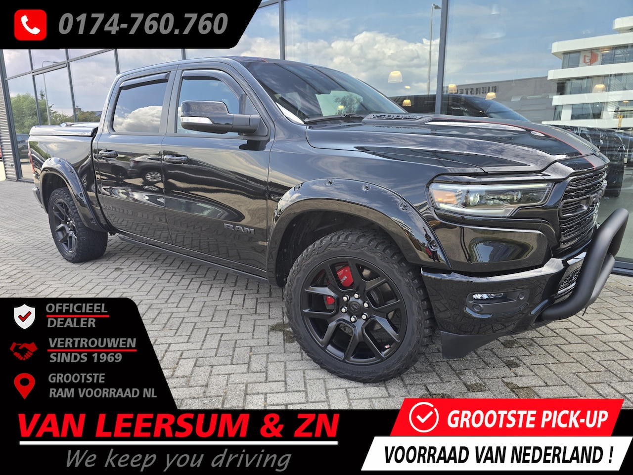 Dodge Ram 1500 - 5.7 V8 Limited | Headup Display | H&K Sound | Luchtvering | Bullbar | Bomvol! - AutoWereld.nl
