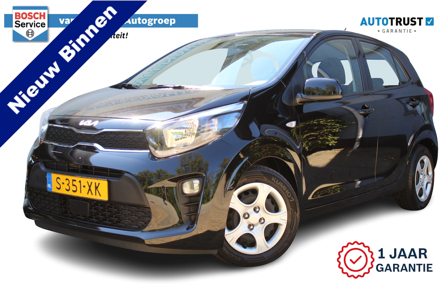 Kia Picanto - 1.0 DPi ComfortLine | Incl. 12 maanden Garantie | Cruise controle | Airco | Elektrische ra - AutoWereld.nl