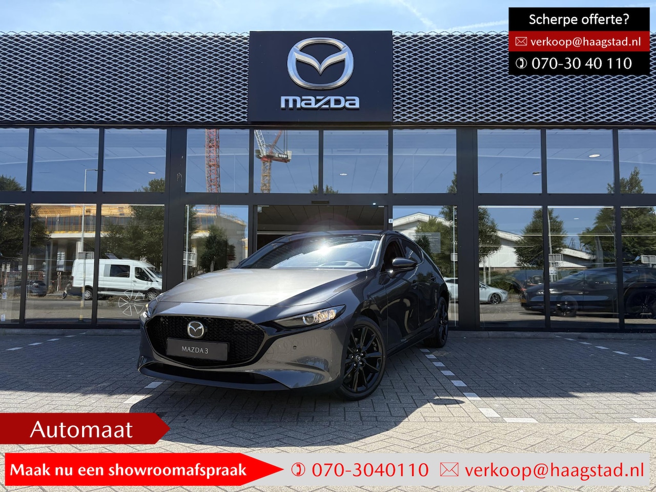 Mazda 3 - 2.0 e-SkyActiv-X M Hybrid 186 Homura Haagstad netto deal! (huidige nieuwprijs €42.390) - AutoWereld.nl