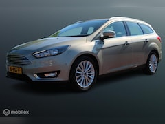Ford Focus Wagon - 1.0 Ecoboost 125 PK Titanium, 43000 KM , Navi, Pdc voor + achter, Cruise, Clima, Donker gl