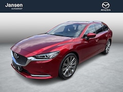 Mazda 6 Sportbreak - 2.5 SkyActiv-G 194 Luxury , Automaat, Trekhaak, Schuifdak, Leder, Adap.Cruise, 360 Camera,