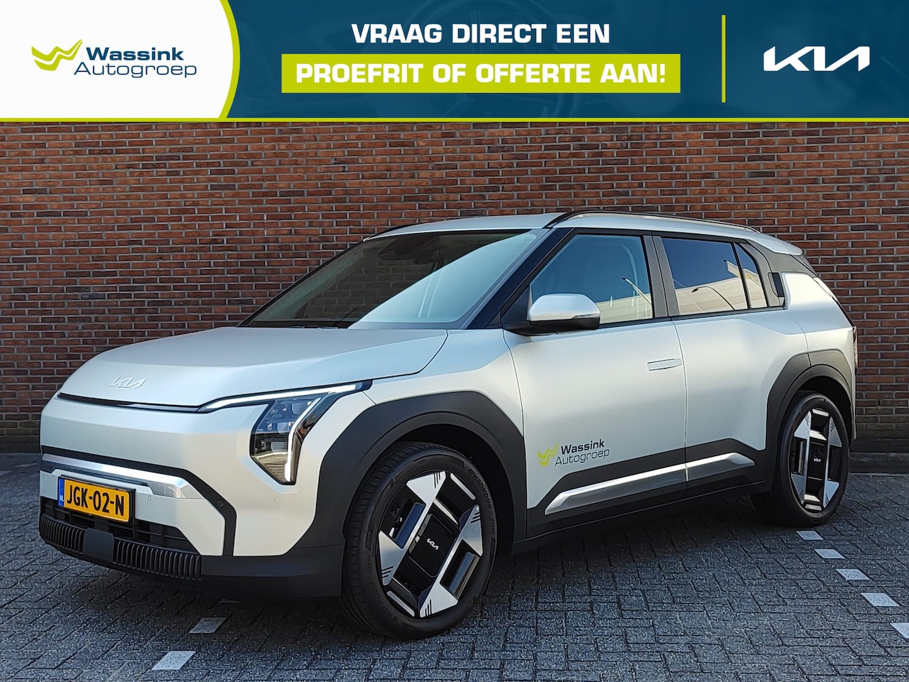 Kia EV3 - 81,4 kWh 204pk Plus | 605km range | VOORDEEL | Ivory Silver Matte | Stoel en Stuurverwarmi - AutoWereld.nl