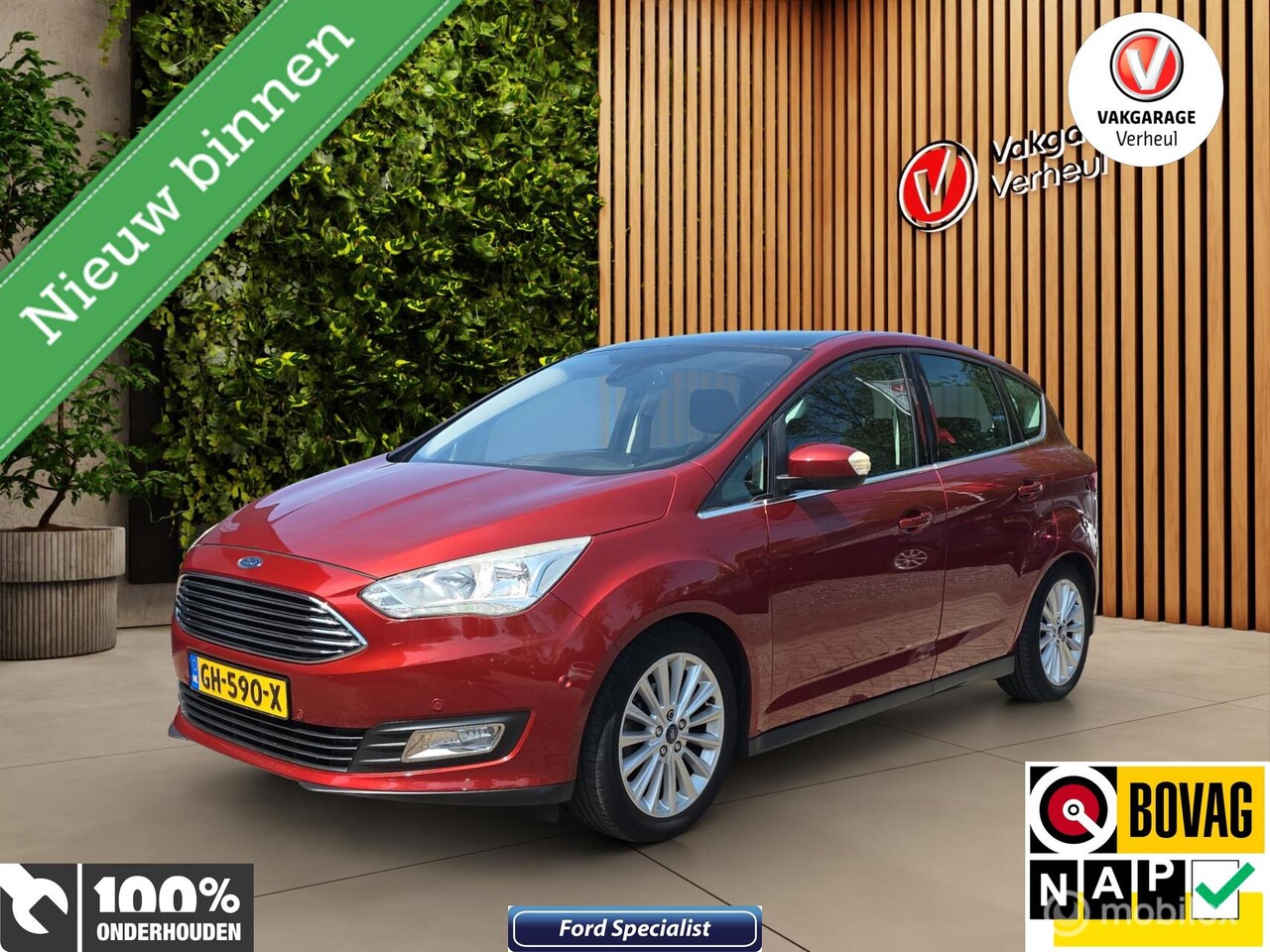 Ford C-Max - 1.0 Titanium|125Pk|Trekhaak|Camera|Navi|Boekjes - AutoWereld.nl