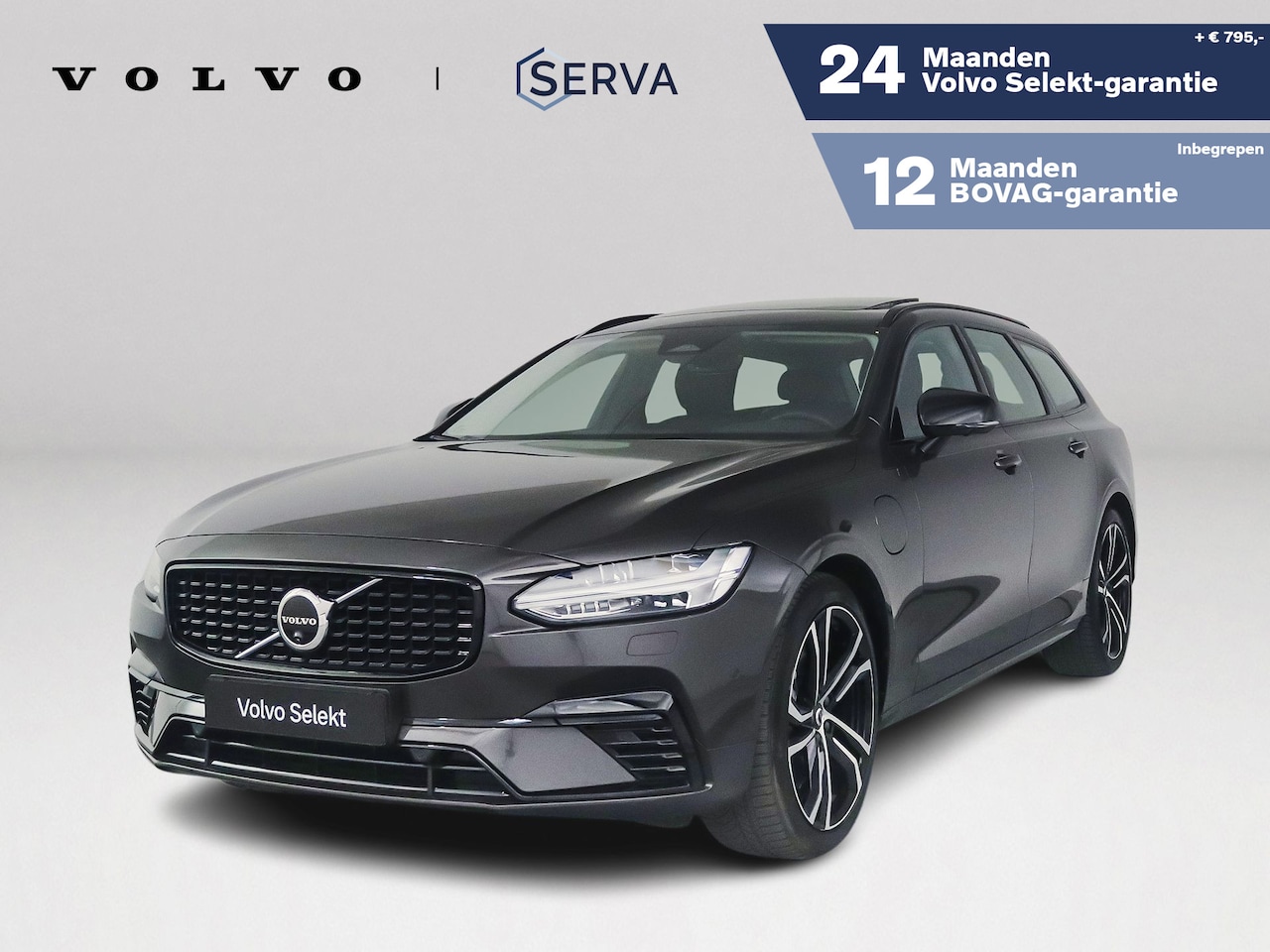 Volvo V90 - T8 Plug-in hybrid AWD Ultra Dark | Panoramadak | 360° camera | Bowers & Wilkins | Head-up - AutoWereld.nl