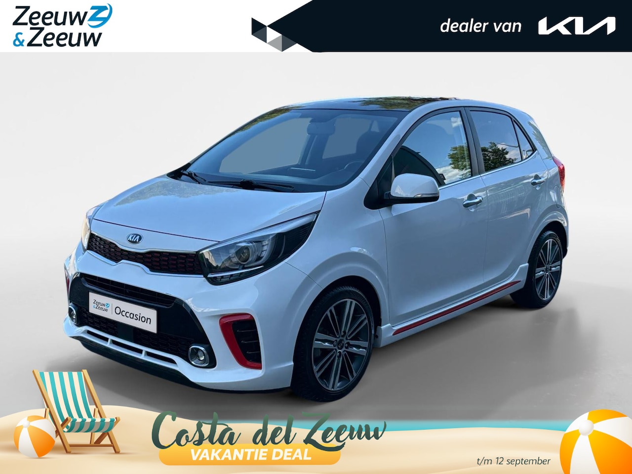 Kia Picanto - 1.2 CVVT GT-Line | 84 PK! | Camera | Keyless |Leder | Stoel + Stuurverwarming | Apple Carp - AutoWereld.nl