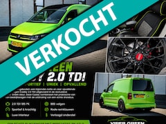Volkswagen Caddy - 2.0 TDI UNIEKE caddy viper green 185pk leer 19"