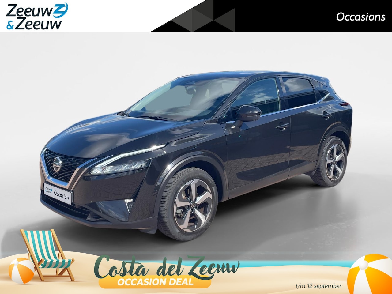 Nissan Qashqai - 1.3 MHEV Xtronic N-Connecta *Automaat*Navi+360Camera*Climate Control*Elekt. Achterklep*LM. - AutoWereld.nl
