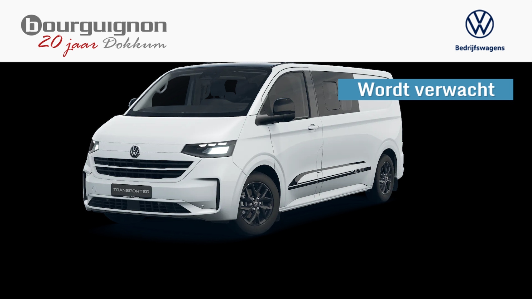 Volkswagen e-Transporter - Edition | UNIEK! | Dubbele cabine | Trekhaakvoorbereiding | Side Assist | - AutoWereld.nl