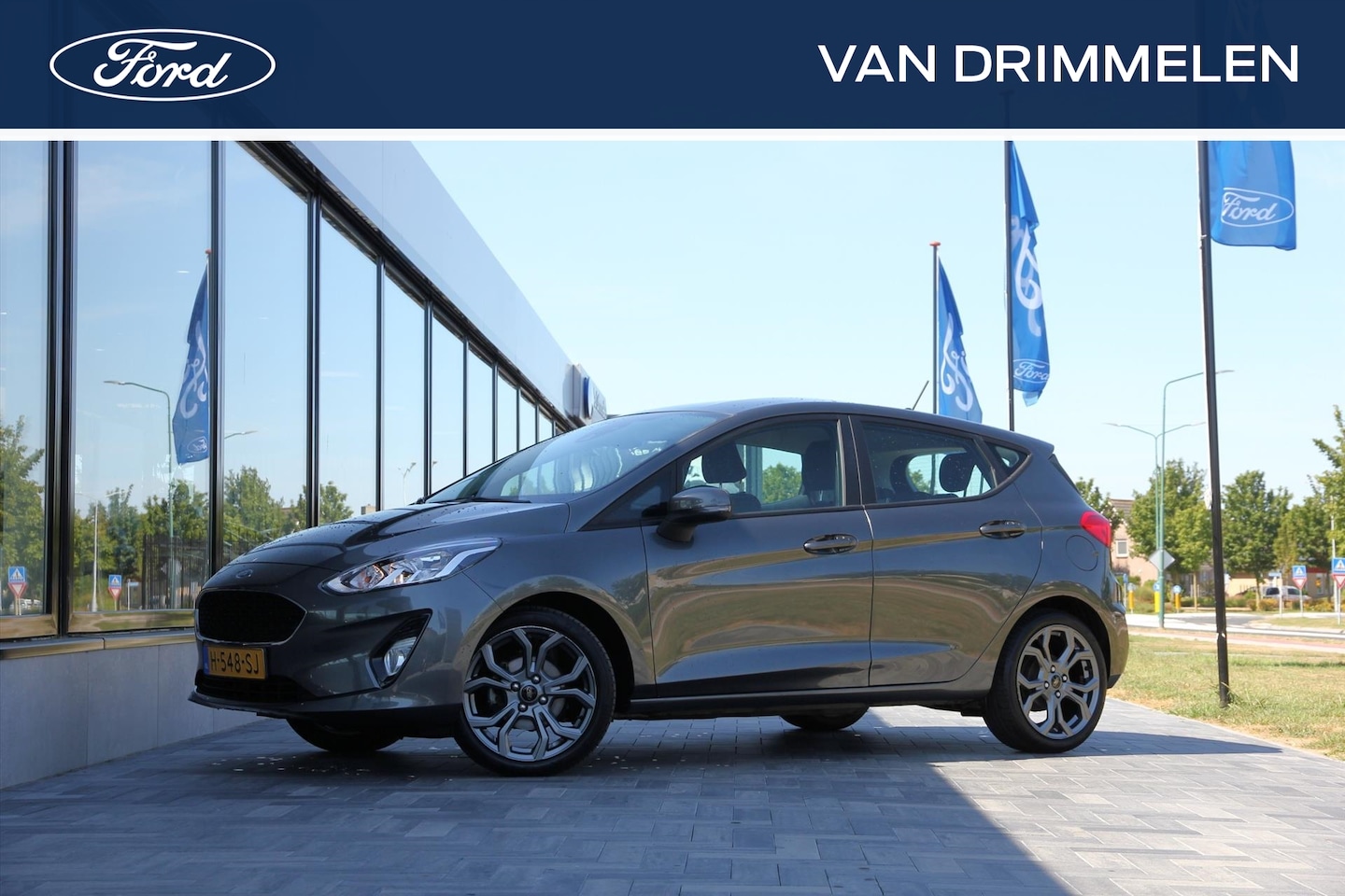 Ford Fiesta - 1.0 EcoBoost 95pk 5dr Connected | Magnetic Grey | ST-line look | Cruise | Navi - AutoWereld.nl