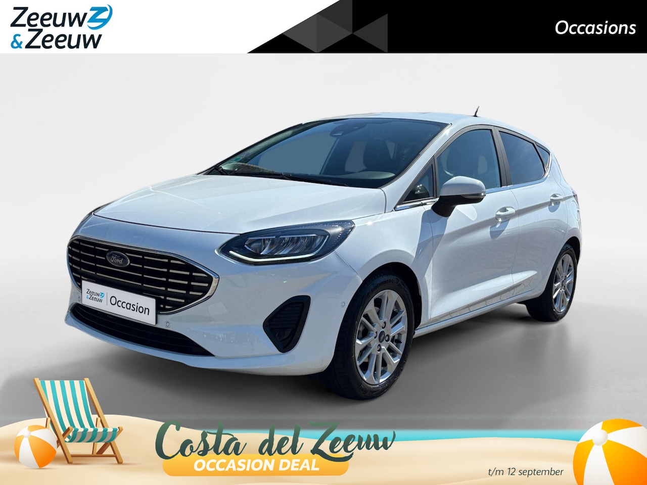 Ford Fiesta - 1.0 EcoBoost Hybrid Titanium X | Climate | Cruise | Camera | Stuurverw. | LM Velgen | Navi - AutoWereld.nl