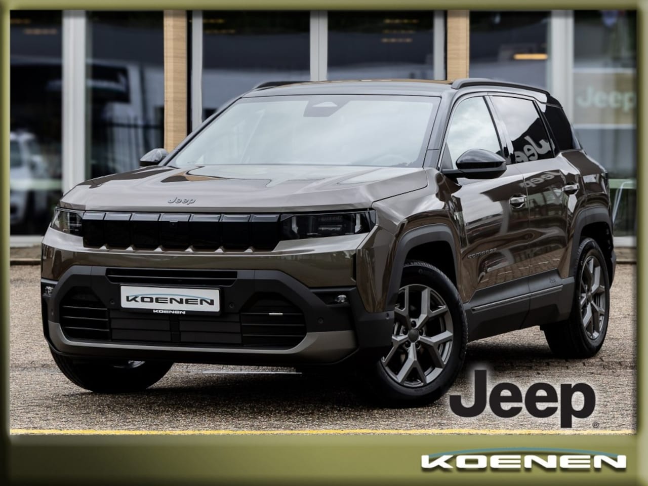 Jeep Compass - 1.2 E-Hybrid Autom. First Edition CONVENIENCE PACK / TWO TONE/ Direct leverbaar - AutoWereld.nl
