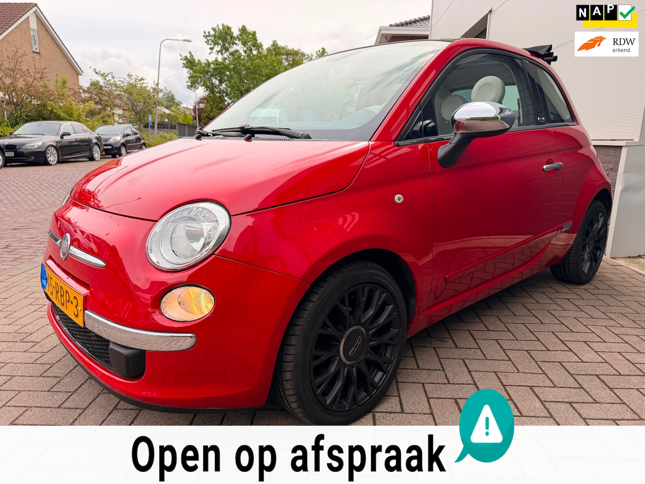 Fiat 500 C - 1.2 Lounge/Cabrio/1eigenaar/Automaat/Airco/Elek-pakket - AutoWereld.nl