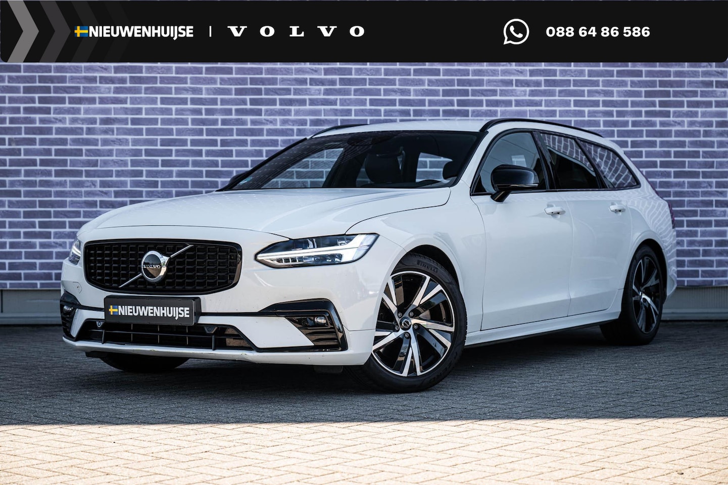Volvo V90 - 2.0 B4 R-Design | Harman/Kardon | Stoelverwarming | Adaptieve cruise control | Achteruitri - AutoWereld.nl