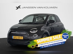 Fiat 500e - La Prima 42 kWh Pano Leder Stoelverwarming Camera Apple CarPlay
