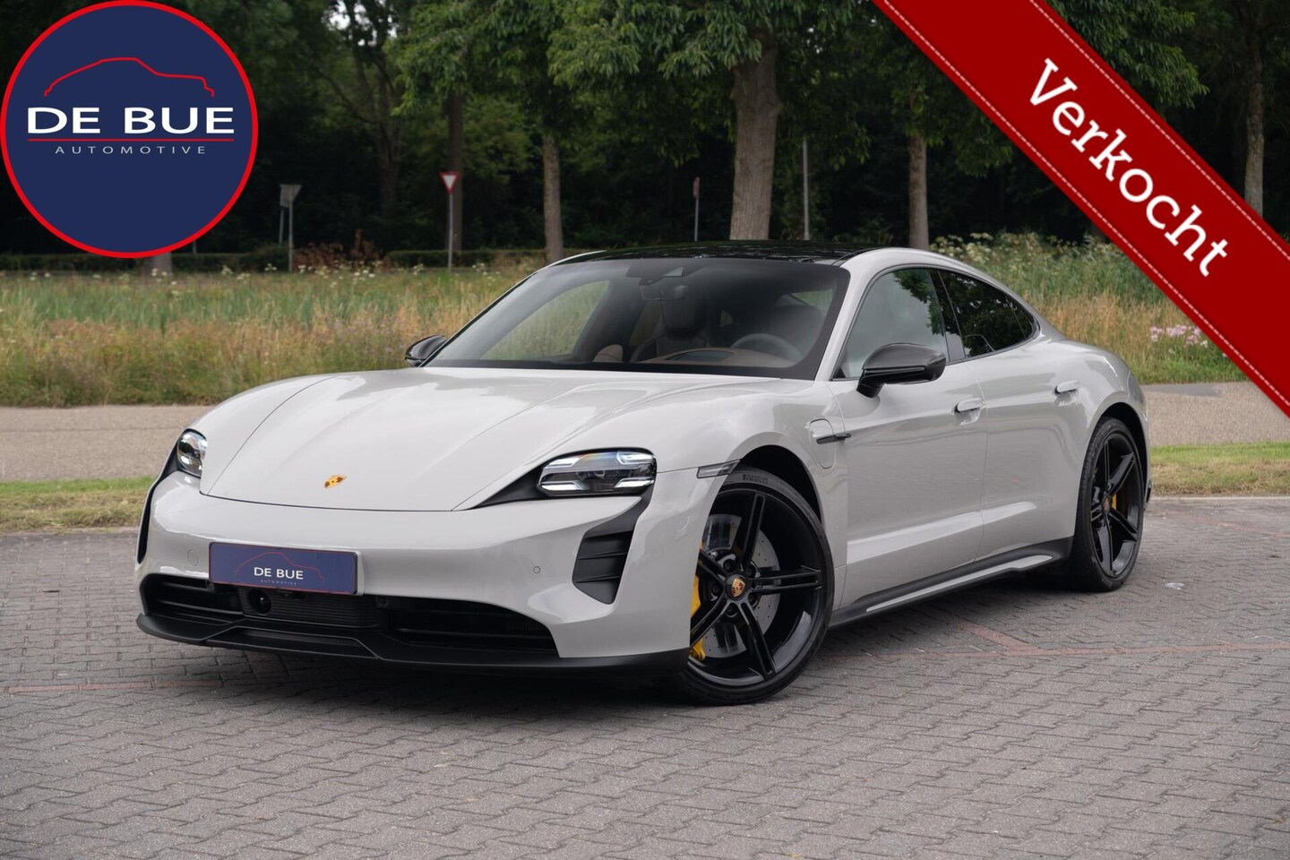 Porsche Taycan - 4S Performance Plus 84 kWh|Krijt|Keramisch|€ 181.000 Np|1Eig|Org NL NAP|SportDesign|Achter - AutoWereld.nl
