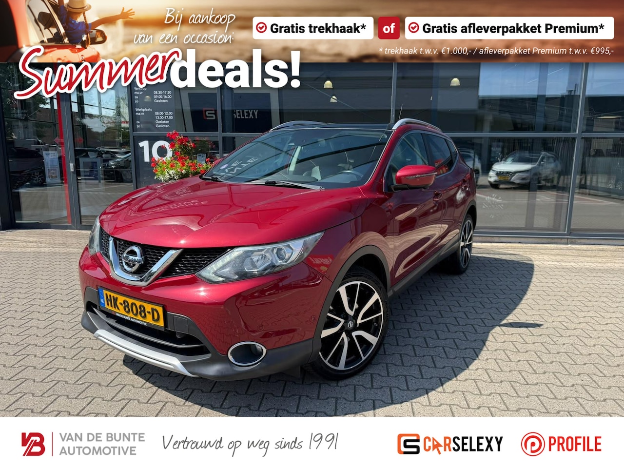 Nissan Qashqai - 1.2 Tekna *Trekhaak & Panoramadak* - AutoWereld.nl