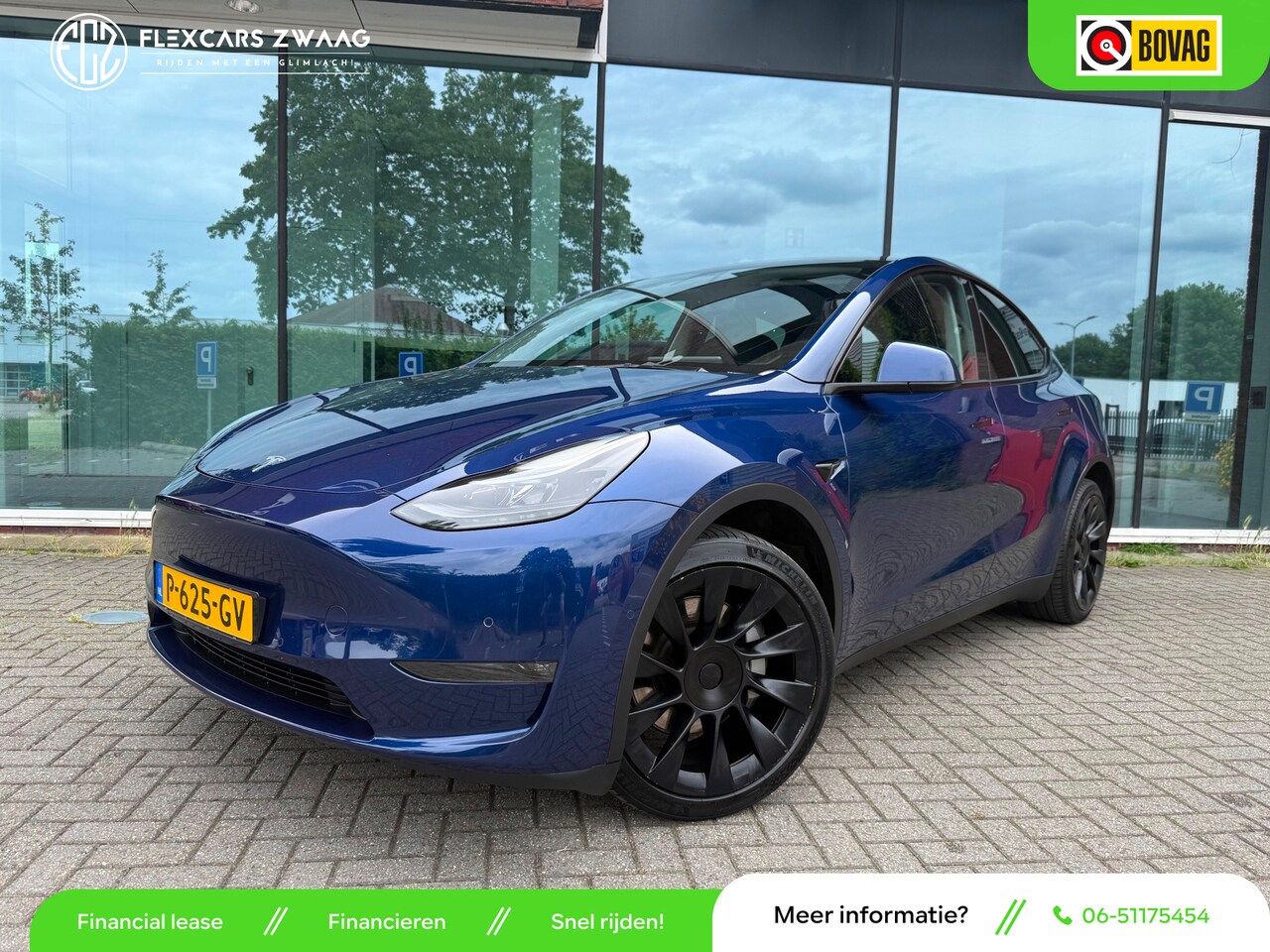 Tesla Model Y - Long Range AWD 75 kWh - Panodak - Climate - Camera - Org.NL - AutoWereld.nl