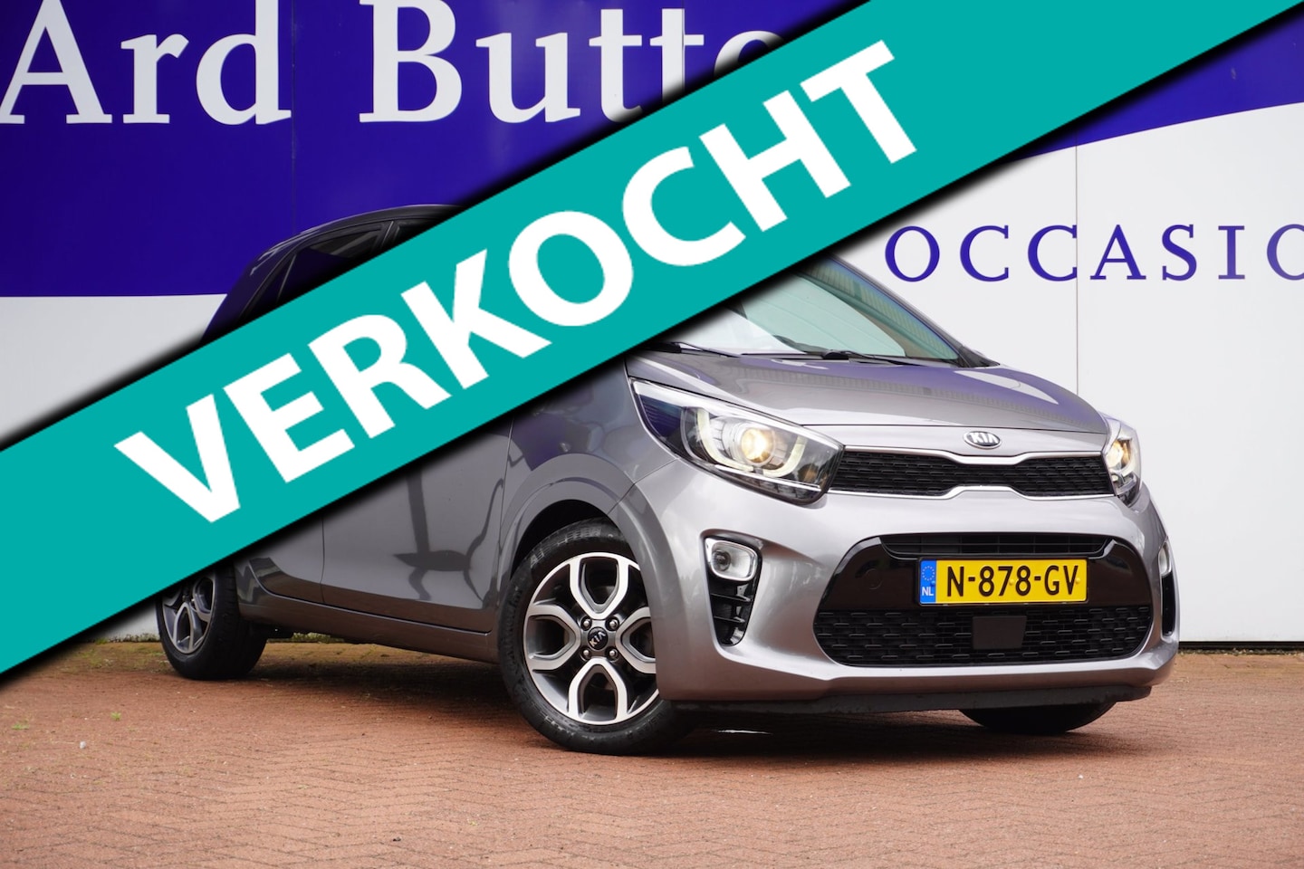 Kia Picanto - 1.0 DPi DynamicPlusLine+Camera+Led+Full-Navigatie+Ecc+Leder-Multie-stuur = ORIG/NL 39DKM = - AutoWereld.nl