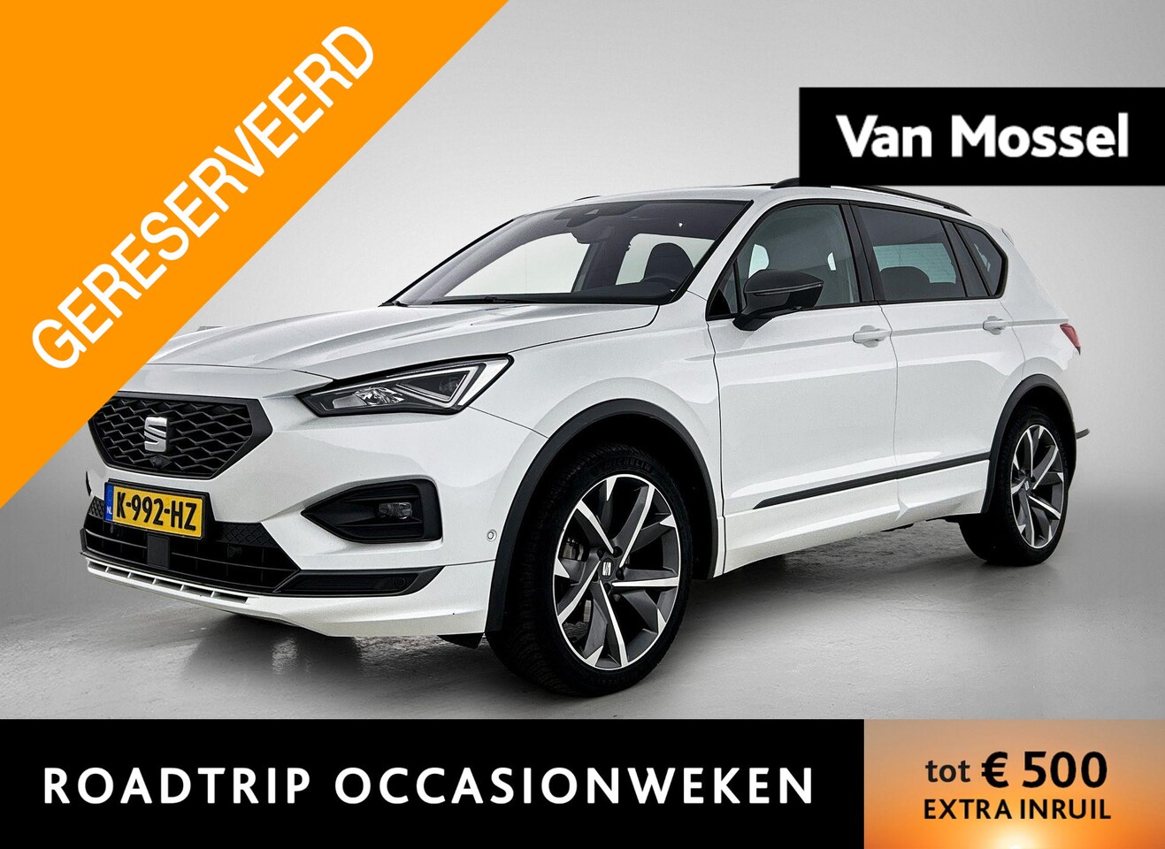SEAT Tarraco - 1.5 TSI FR 7p. | PANO-SCHUIFDAK | TREKHAAK | ELEKTRISCHE STOELVERSTELLING | STOEL-STUURWIE - AutoWereld.nl