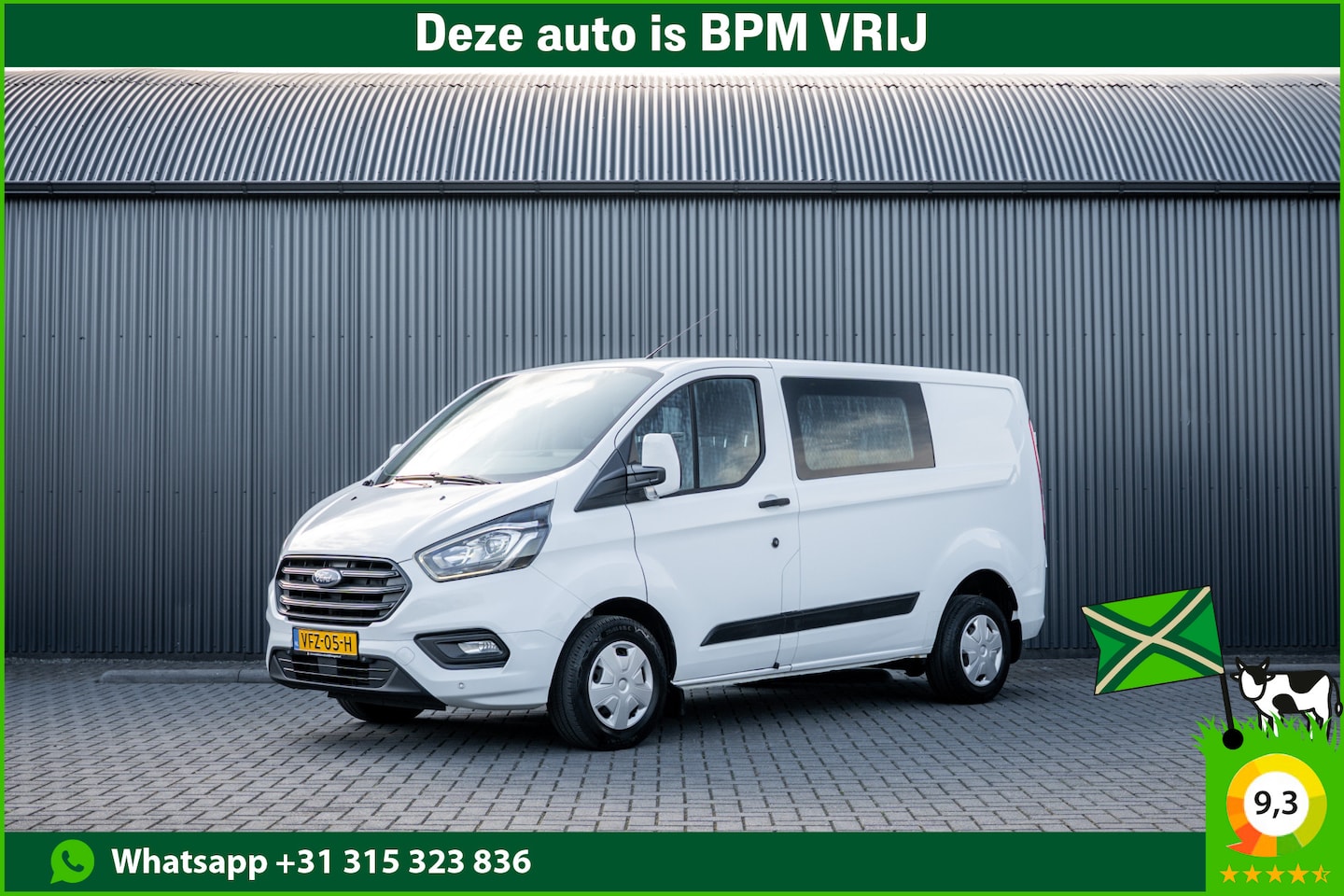 Ford Transit Custom - 2.0 EcoBlue L1H1 | DC 6-Zits | LED | Cruise | PDC | Airco | Trekhaak - AutoWereld.nl