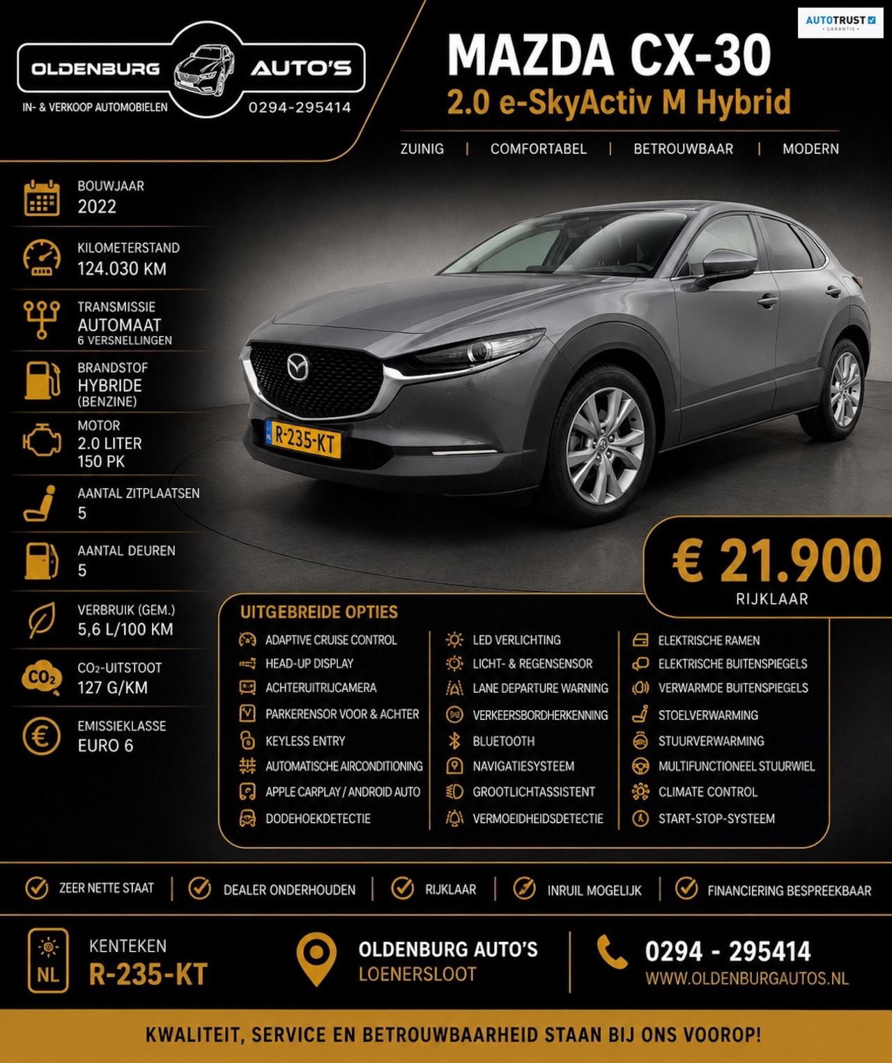 Mazda CX-30 - 2.0 e-SkyActiv M Hybrid 2.0 e-SkyActiv M Hybrid - AutoWereld.nl