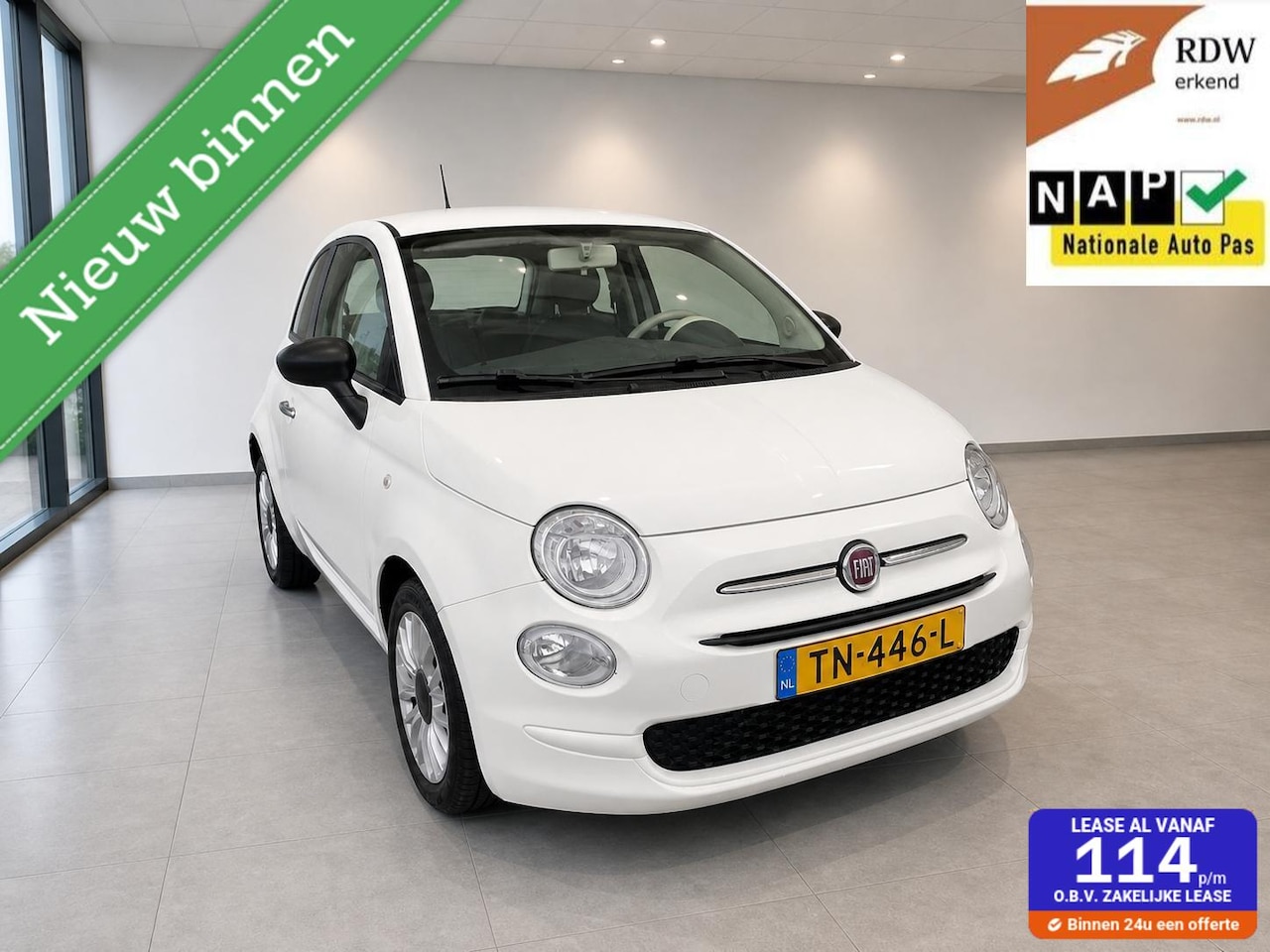 Fiat 500 - 0.9 TwinAir Turbo Young 2018 LED/Airco /Cruise/DAB+ - AutoWereld.nl
