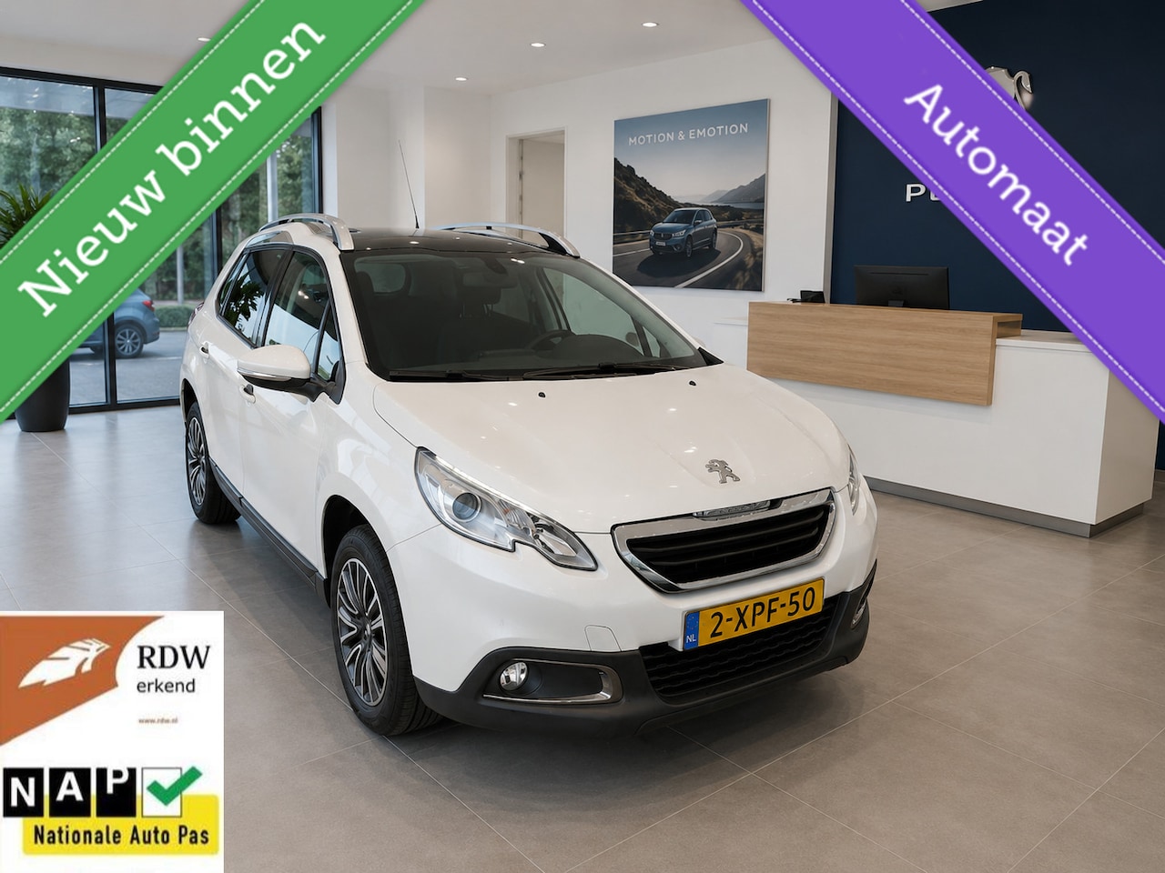 Peugeot 2008 - 1.2 PureTech AUT Active 2014 Pano/Airco/NweRiem - AutoWereld.nl