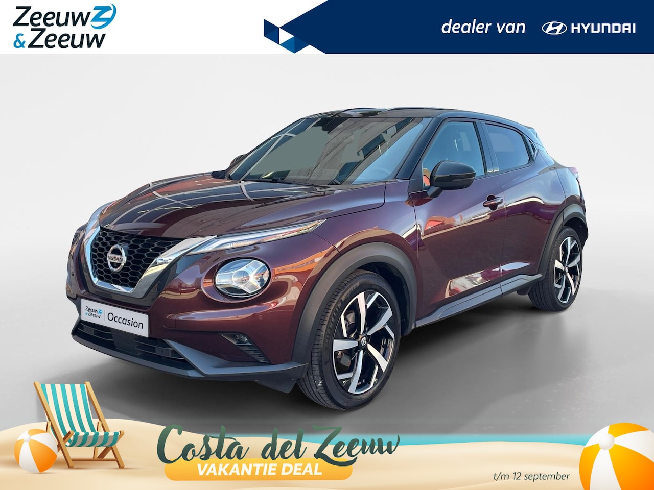 Nissan Juke - 1.0 DIG-T Tekna | Navigatie| Camera| Climate Control| BOSE Audio| Metallic lak| Licht meta - AutoWereld.nl